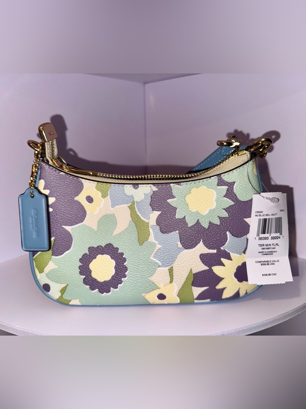 Coach Teri Mini Crossbody Bag With Floral Print - Picture 6 of 10